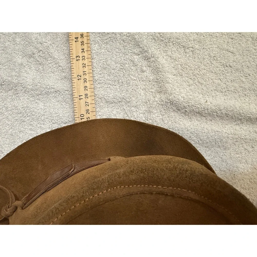 Kreeger & Son Ltd Vintage Brown Suede Leather Hat Bernhard Gunther Winfield M